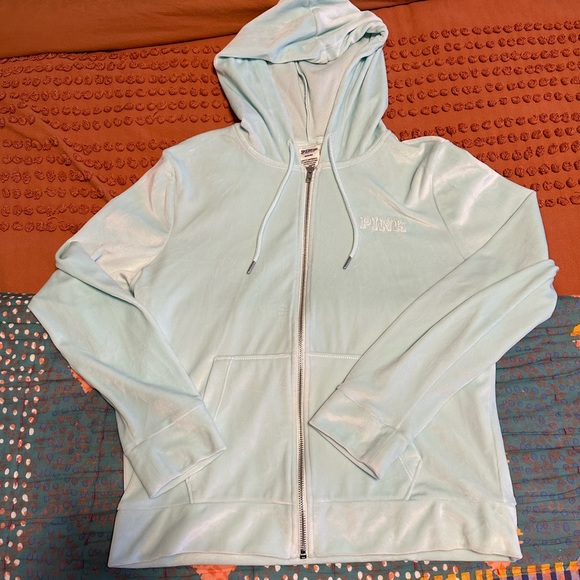 PINK Velvet Everyday Lounge Perfect Full Zip Jacket - Picture 2 of 5